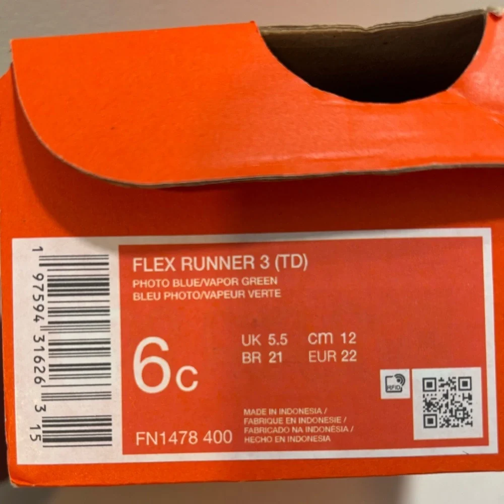 Nike Flex Runner 3 Toddler Sneakers Size 6